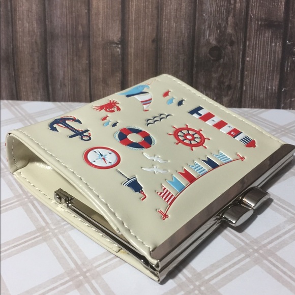 NWT Nautical Coin Purse - Cream - Picture 3 of 8